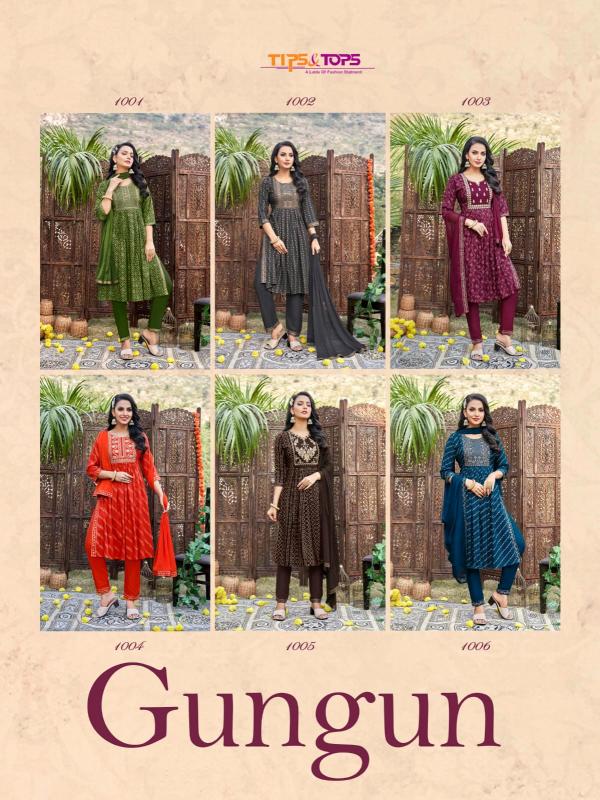 Tips And Tops Gungun Fancy rayon designer Collection